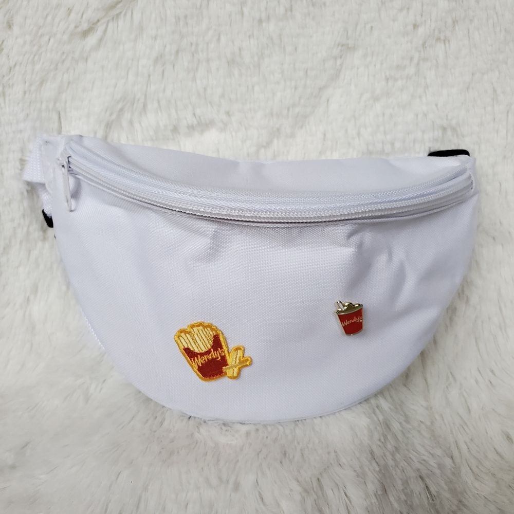 Wendy's Exclusive Hip Waist Bag Fanny Pack With Pins White NEW